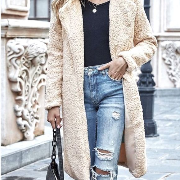 Jackets & Blazers - Long Teddy Duster Coat